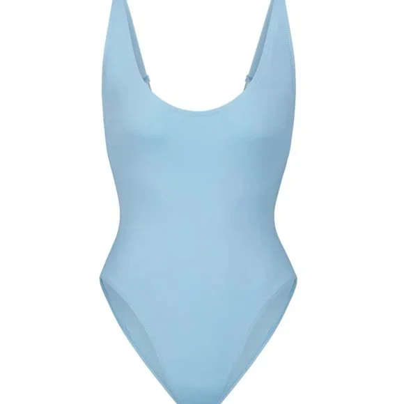 RARE-NWT SKIMS IRIS SCOOP NECK ONE PIECE - Picture 1 of 4
